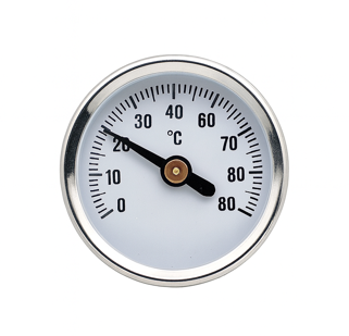Replacement temperature gauge for isolating valve