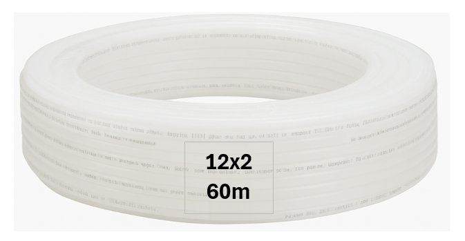 12x2mm PERT underfloor heating pipe (60m)
