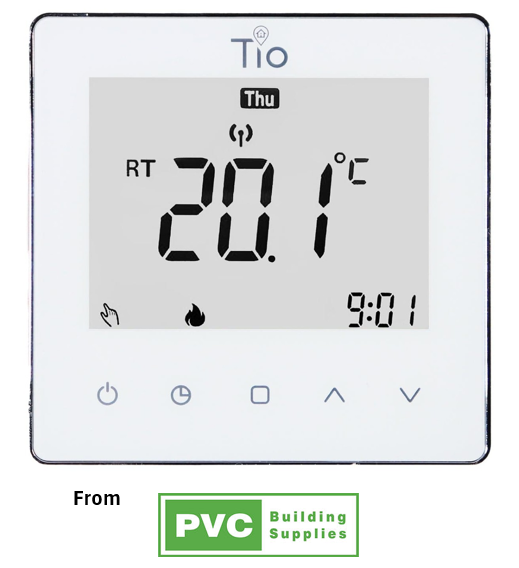 Tio SMART Thermostat White Prog 230V
