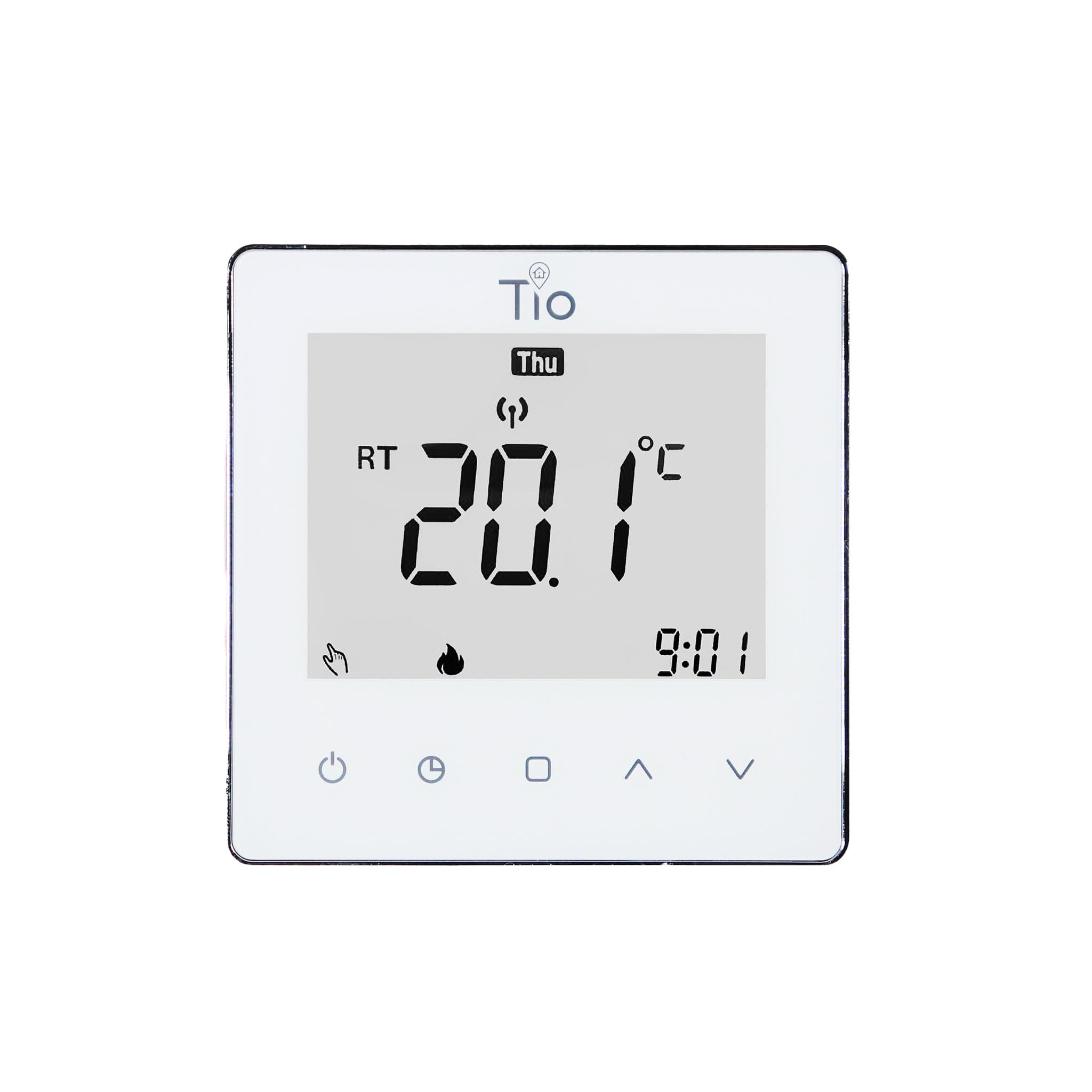 Tio Thermostat White Prog 230V