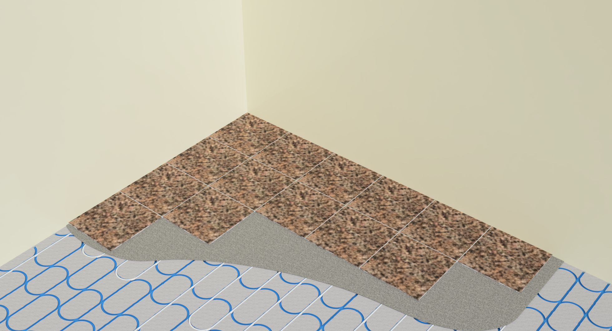 Tiles Bonded to TILE Panel